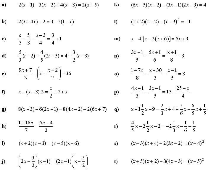 Lineárne rovnice a nerovnice - Príklad 2 - Zadanie